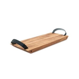 Ironwood Gourmet tarjotin nahkakahvoilla, 42 cm