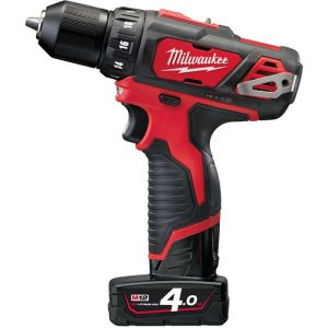 Milwaukee M12 BDD-402C Porakone-ruuvinväännin sis. akut ja laturin