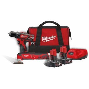 Milwaukee M12 BPP2D-402B Työkalupaketti