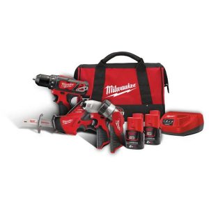 Milwaukee M12 BPP4A-202B Työkalupaketti