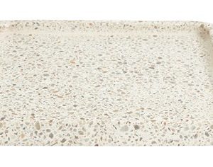 Terrazzo Tarjotin Valkoinen/Beige Square