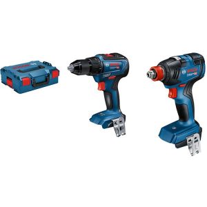 Bosch GDX 18V-200 + GSR 18V-55 Työkalupaketti Sis. L-BOXX-laukun, ilman akkuja ja laturia