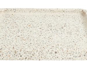 Terrazzo Tarjotin Valkoinen/Beige Square