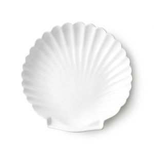 Athena Ceramics Shell Tarjotin Valkoinen L