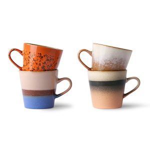 Ceramic 70's Americano Muki 4 kpl