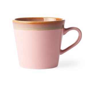 Ceramic 70's Cappuccino Muki Pinkki